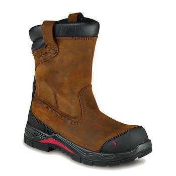 Red Wing Férfi King Toe ADC 10-inch Waterproof Safety Toe Munkavédelmi Bakancs Barna